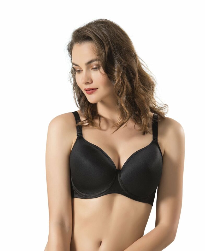 Le Jardin Daphne C Cup Balenli Çıkarılabilir Askılı Toparlayıcı Sütyen-9100 Siyah - 80C