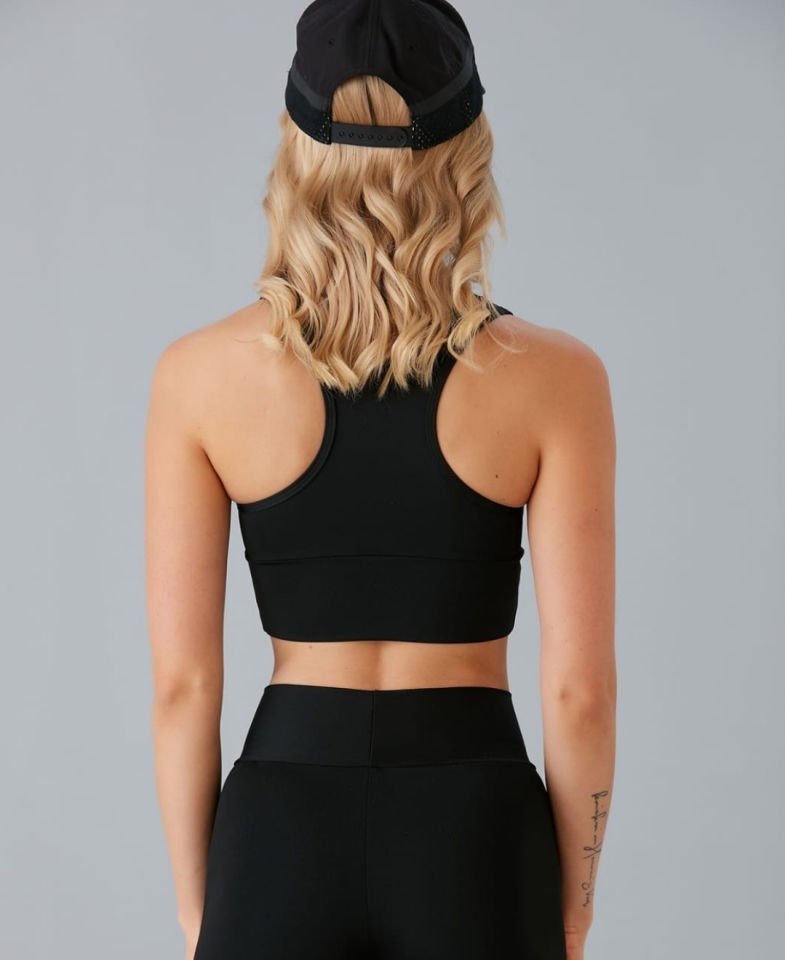Aurafit Kadın Önü Büzgülü Arkası Çapraz Kaplı Croptop/Büstiyer Beyaz - M/L
