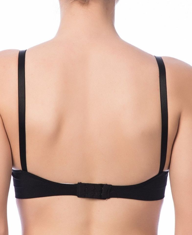 NBB Dikişsiz Çıkarılabilir Padli Soft Cup Likralı Balensiz Rahat Sütyen Siyah - 85