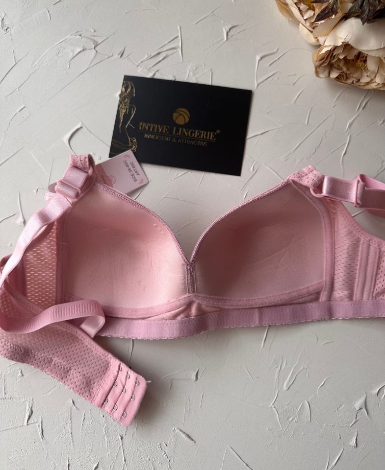 Maria Balensiz Delikli Nefes Alan Aksesuarlı Yandan Destekli Kalın Askılı C Cup Toparlayıcı Sütyen Pembe - 85C