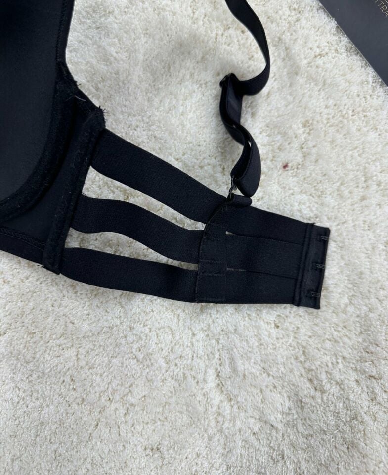 Le Jardin Marilyn Soft Cup Balenli Desteksiz Büyük Beden Sütyen -7015 Siyah - 85