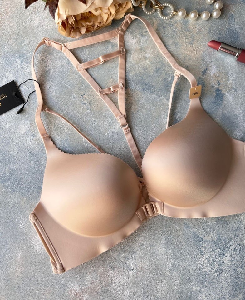 Cool Comfort Balensiz Push-up Yumuşak Dokulu Lazer Kesim Sütyen Ekru - 75B