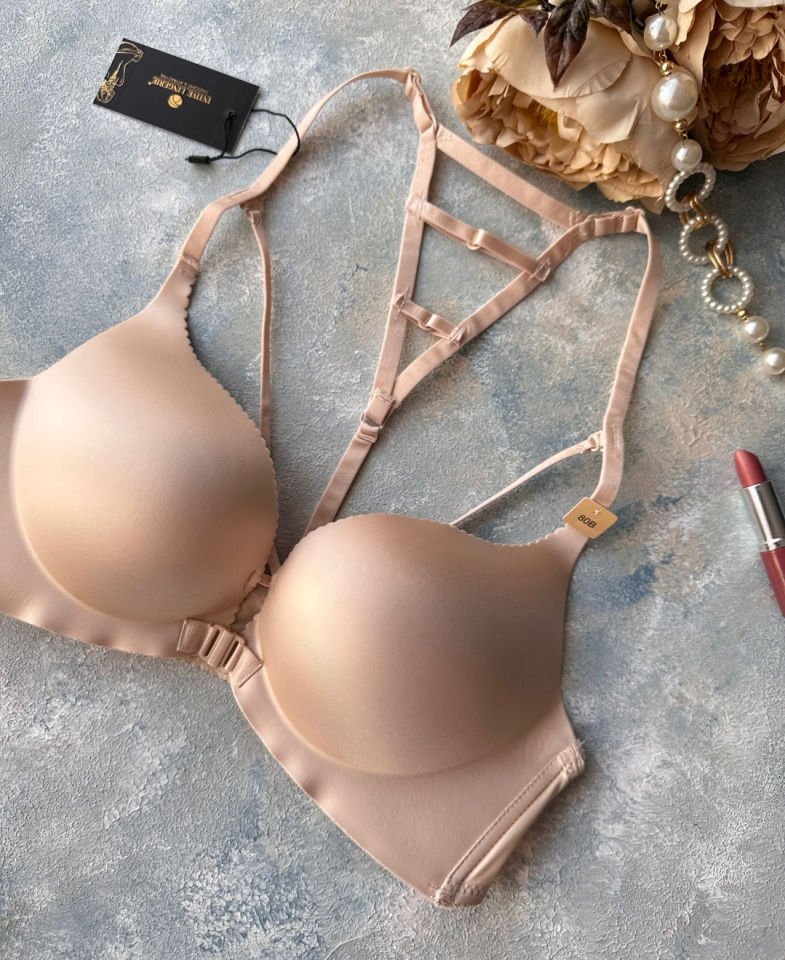 Cool Comfort Balensiz Push-up Yumuşak Dokulu Lazer Kesim Sütyen Ekru - 80B