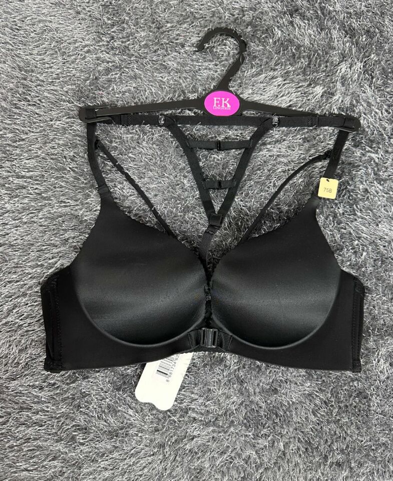 Cool Comfort Balensiz Push-up Yumuşak Dokulu Lazer Kesim Sütyen Siyah - 75B