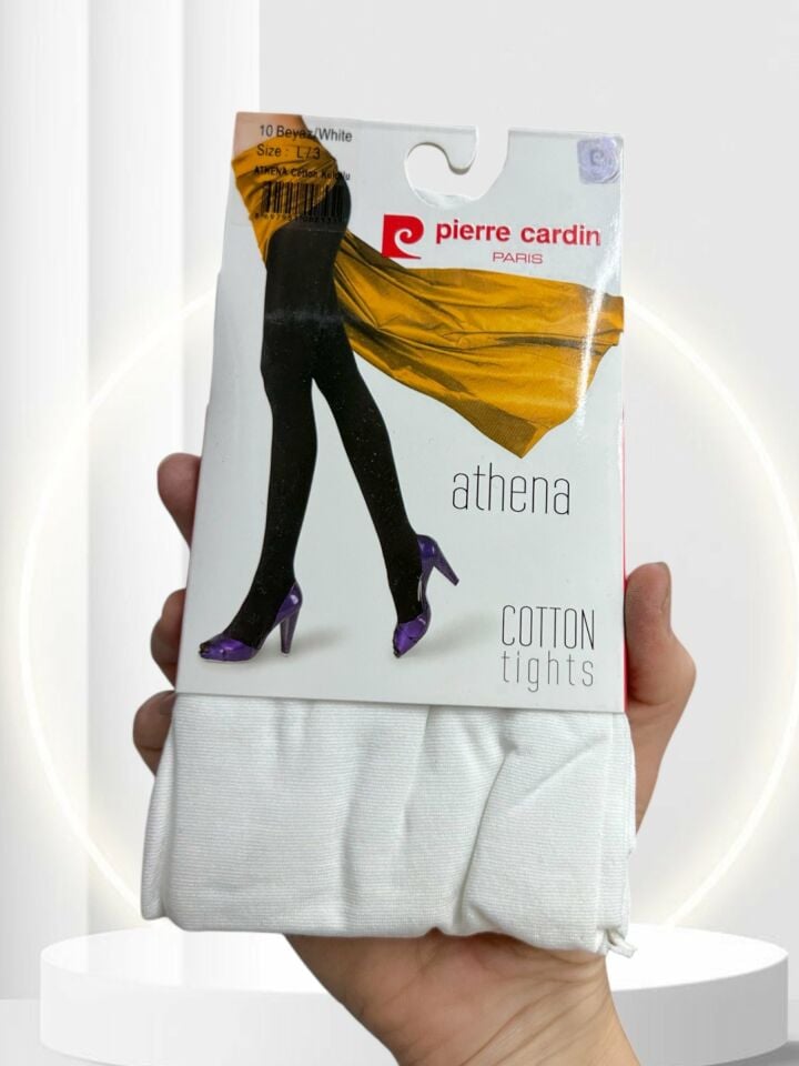 Pierre Cardin Paris Athena Pamuklu Sıcak Tutan 60 Den Kalın Külotlu Çorap Beyaz - L