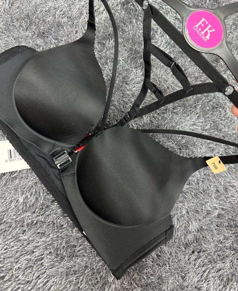Cool Comfort Balensiz Push-up Yumuşak Dokulu Lazer Kesim Sütyen Siyah - 90B