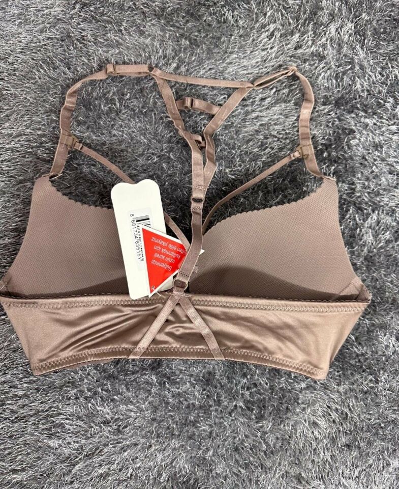 Cool Comfort Balensiz Push-up Yumuşak Dokulu Lazer Kesim Sütyen Vizon - 80B