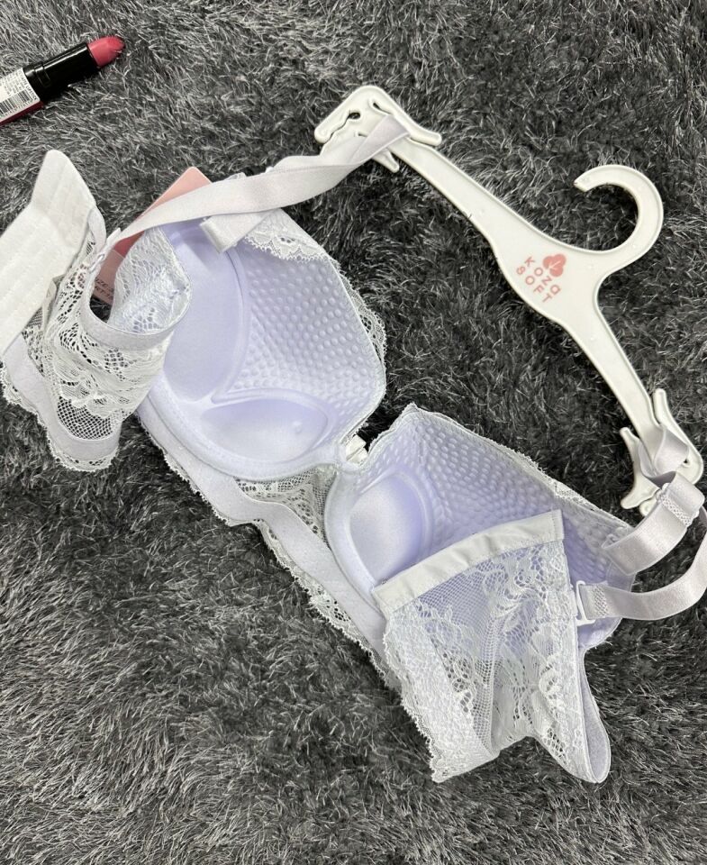 Dantelli C Cup Destekli Push-up 3 Kademe Kopçalı Üstün Kalite Sütyen Lila - 95C