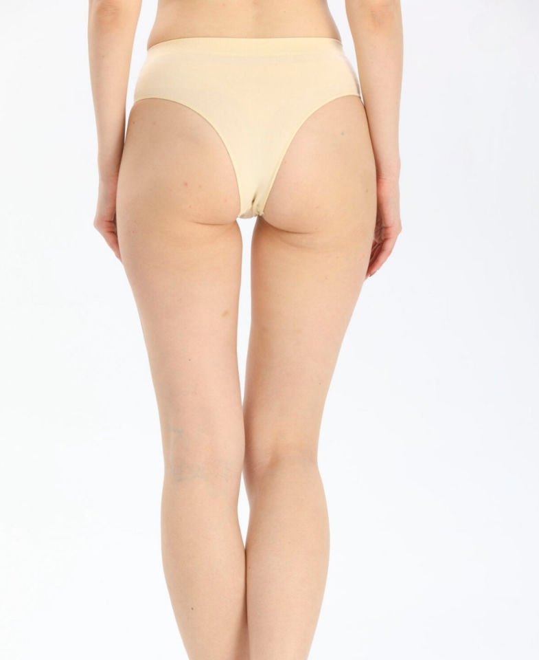 Elite Life Dikişsiz Seamless 3D Esnek Rahat Günlük Kullanım Brazilian Slip Ten Rengi - L/XL