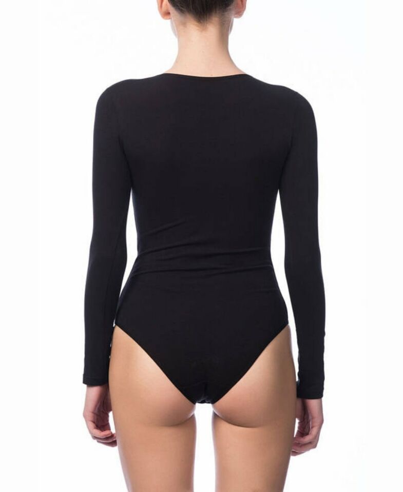 NBB 0 Bisiklet Yaka Alttan Çıtçıtlı Body/Atlet -2946 Siyah - L