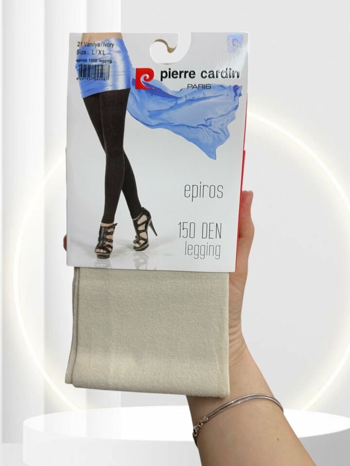 Pierre Cardin Paris Epiros Vanilya 150 Den Kalın Kışlık Külotlu Çorap/Tayt Bej - L/XL