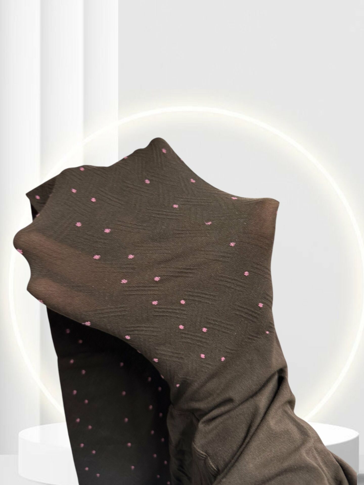 Pierre Cardin Paris Noemie 50 Den Puantiyeli İnce Şık Külotlu Çorap -Mor/Kestane Kestane - L/XL