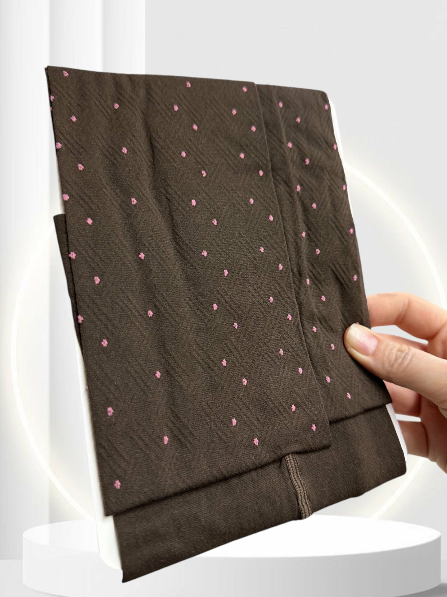 Pierre Cardin Paris Noemie 50 Den Puantiyeli İnce Şık Külotlu Çorap -Mor/Kestane Kestane - L/XL