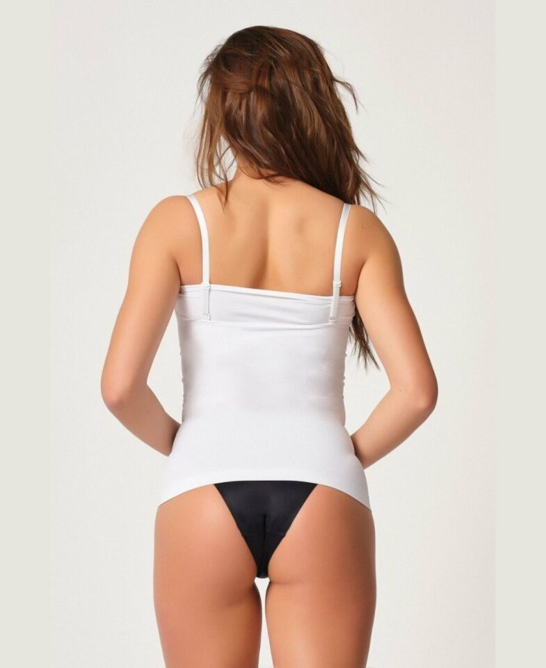 Elite Life Kadın Sıkılaştırıcı 1 Beden Küçülten Dikişsiz Atlet Bel Korse- K10 Beyaz - M/L