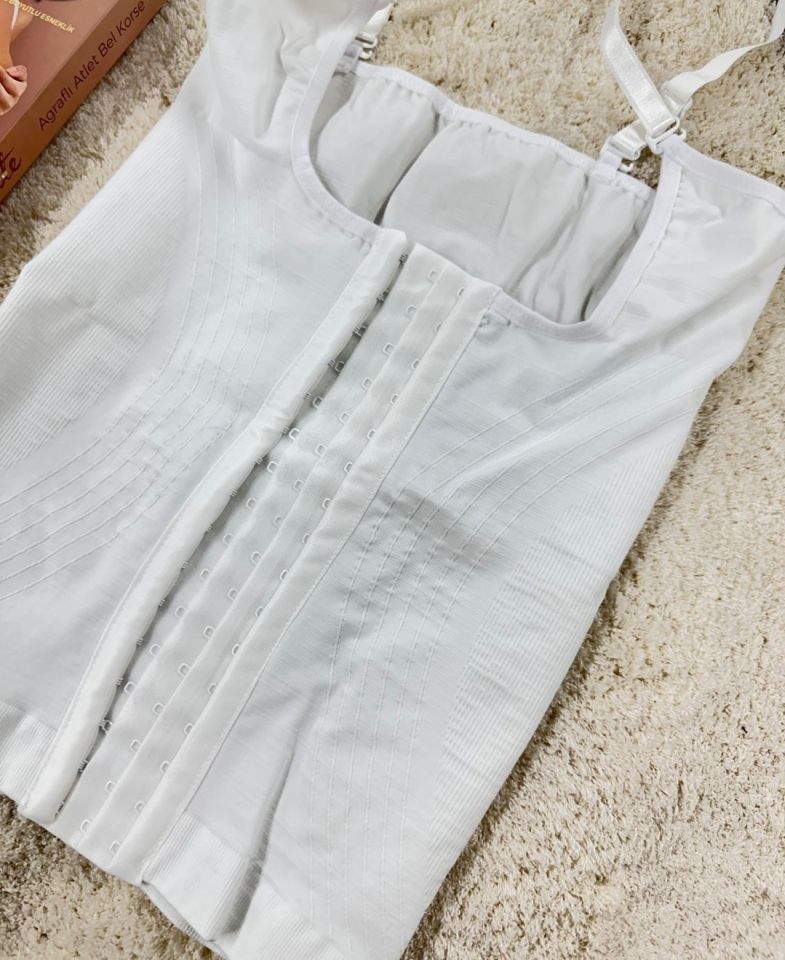 Elite Life Kadın Sıkılaştırıcı 1 Beden Küçülten Dikişsiz Atlet Bel Korse- K10 Beyaz - M/L
