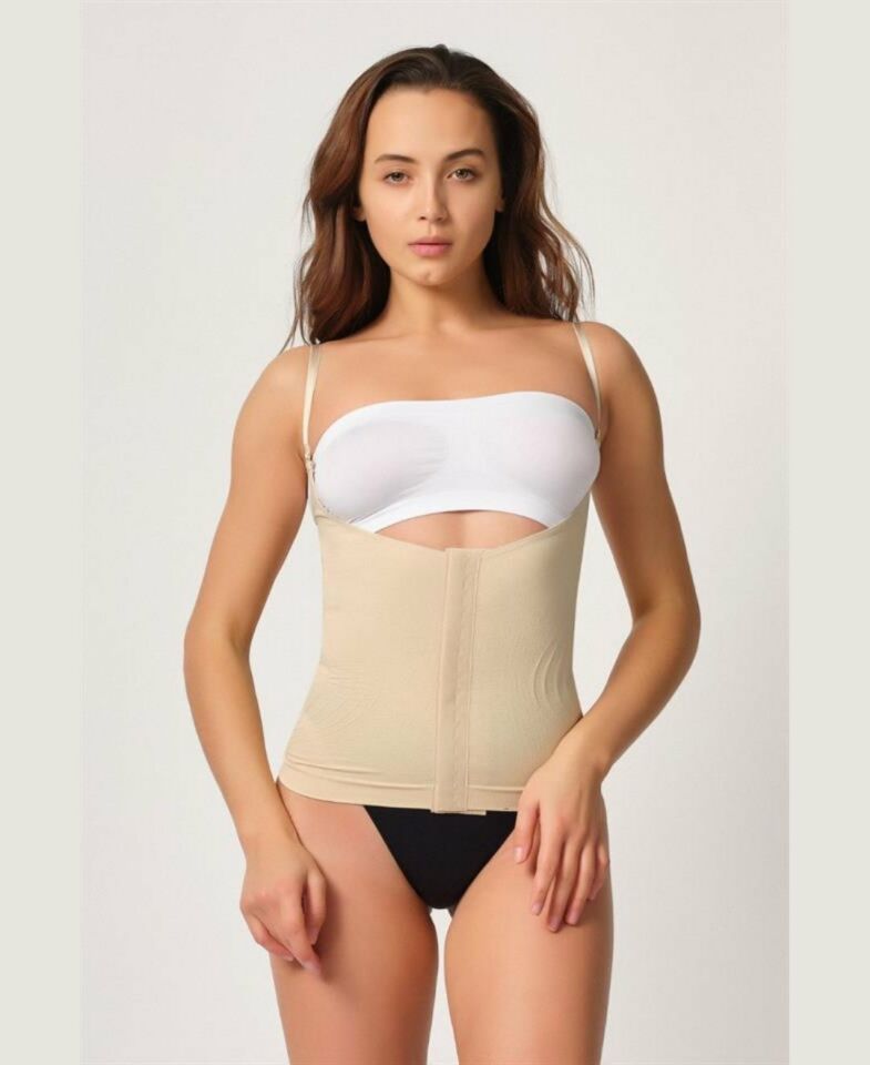 Elite Life Kadın Sıkılaştırıcı 1 Beden Küçülten Dikişsiz Atlet Bel Korse- K10 Ten Rengi - M/L