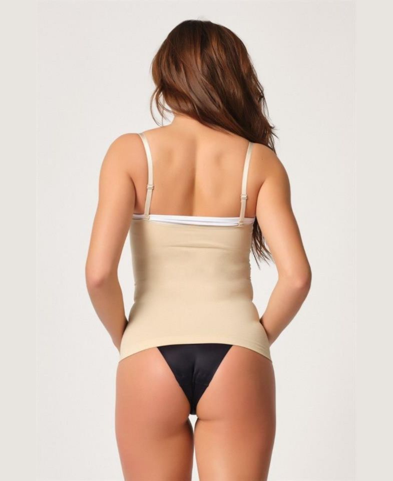 Elite Life Kadın Sıkılaştırıcı 1 Beden Küçülten Dikişsiz Atlet Bel Korse- K10 Ten Rengi - M/L