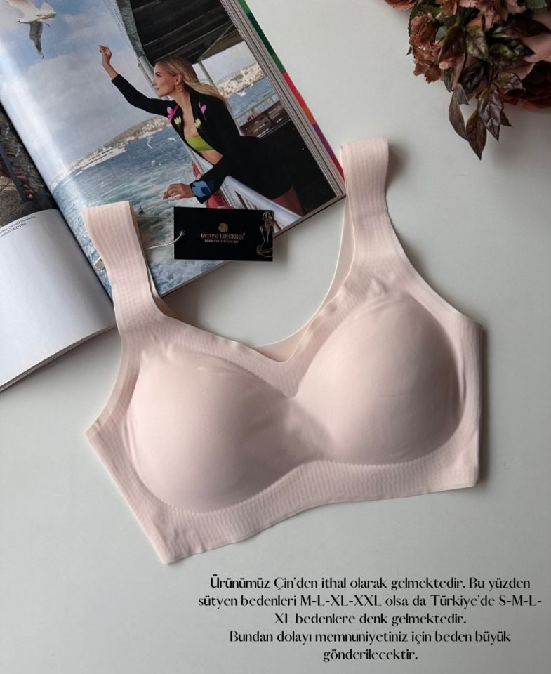 Carla Balensiz Dikişsiz Push-up Invisible Ice-Silk (Görünmez) Sütyen - İthal Bra