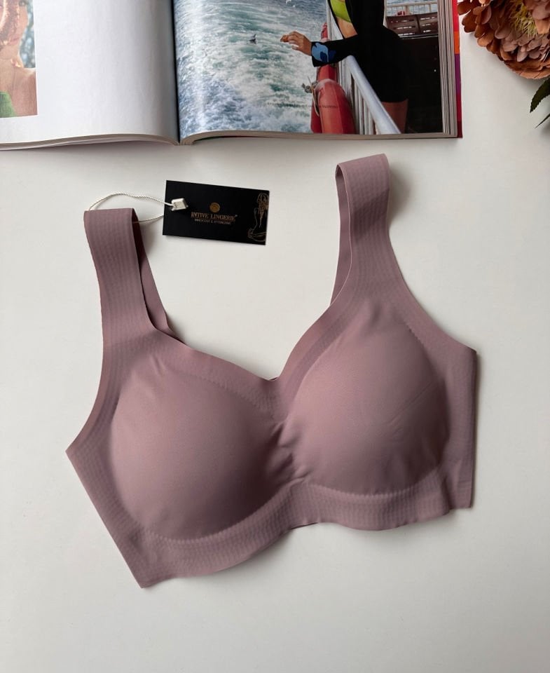Carla Balensiz Dikişsiz Push-up Invisible Ice-Silk (Görünmez) Sütyen - İthal Bra Siyah - M