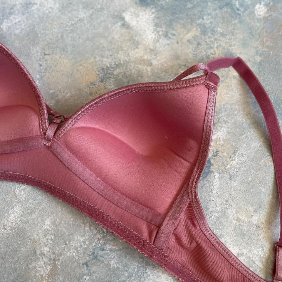 Belle Kadın Balensiz Günlük Kullanım Push-up Özellikli Sütyen Pembe - 85B