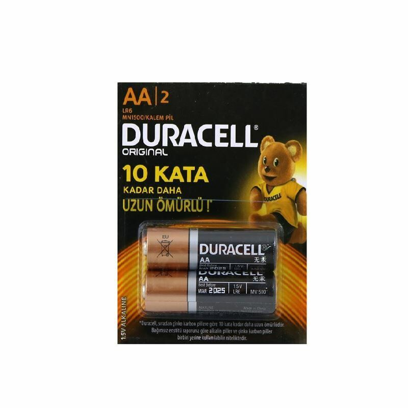 Duracell 2 Li Kartela AA Kalem Pil