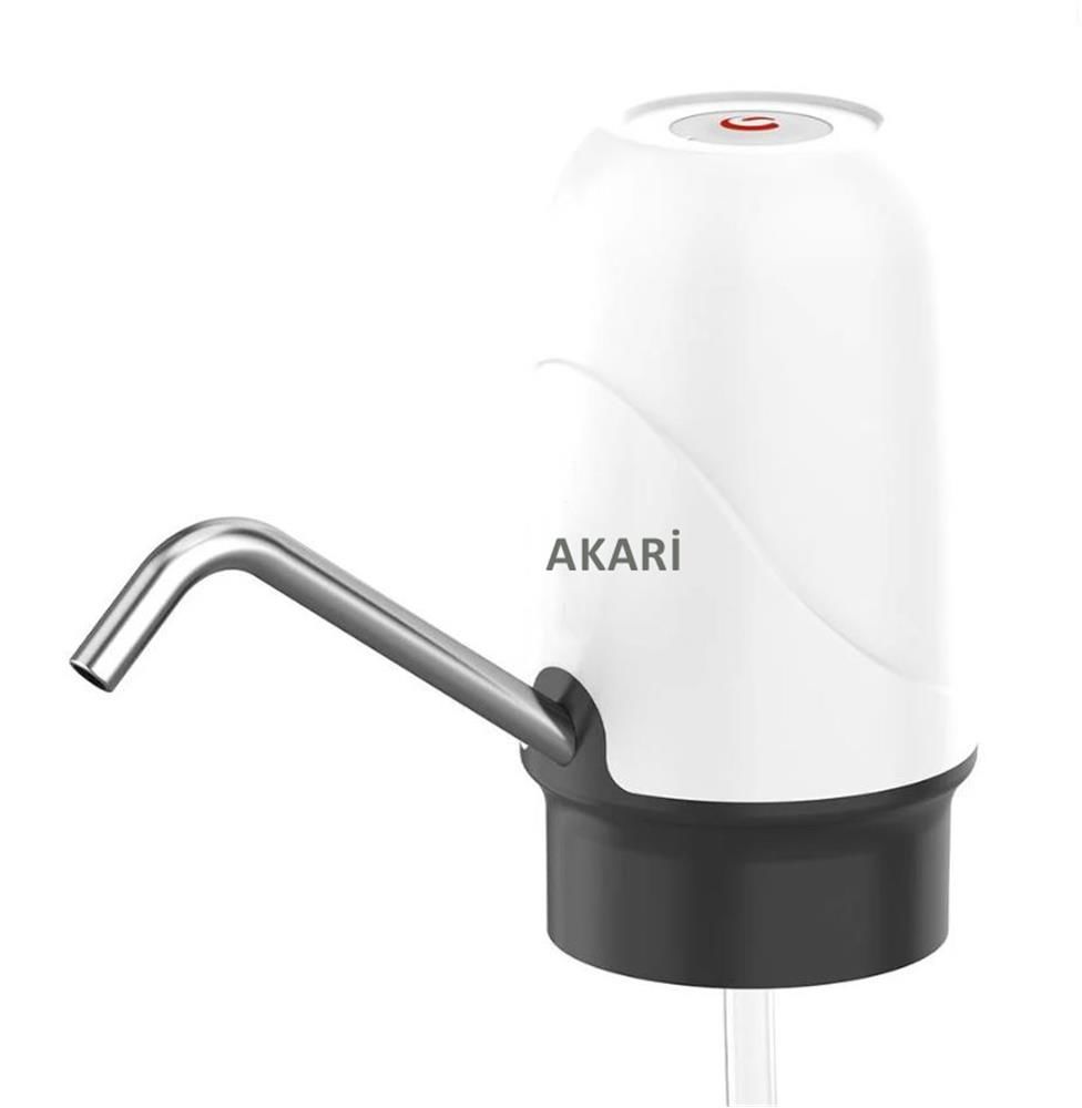 Akari Şarjlı Su Pompası (Usb Şarj Grişi/Şarj Lambası/Paslanmaz Çelik)