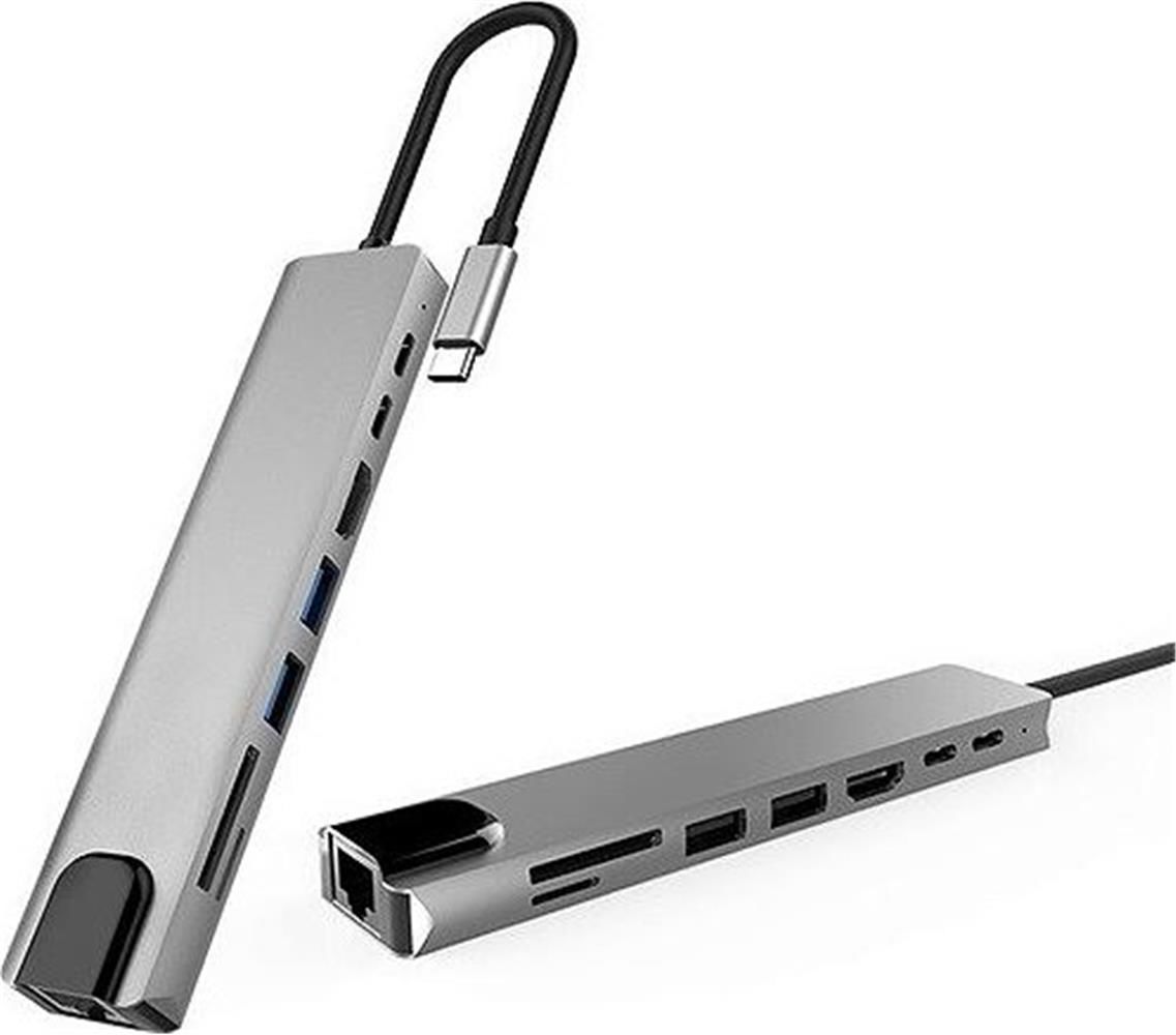 DEXIM Dxim Dhu0005 All in One USB-Type-C Hub for iPad Pro, Macbook, PC, Laptop