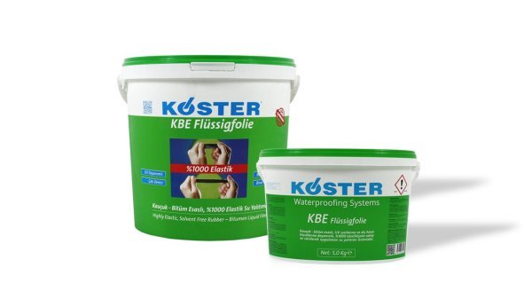 KÖSTER KBE Flüssigfolie Kauçuk - bitüm esaslı, UV dayanımlı su yalıtımı 5 KG