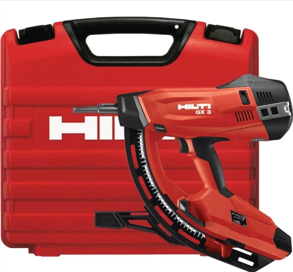 AVANTAJLI PAKET HILTİ GX3 YENİ NESİL GAZLI ÇİVİ ÇAKMA TABANCA VE 6 KUTU ÇİVİGAZ