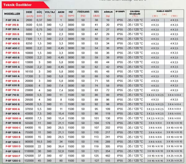 Point P-BF 800A Aksiyel Basınçlandırma Fanı 22.000 m3