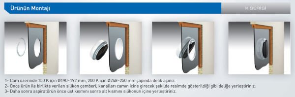 Aircol 200 K Kapaklı Cam Tipi Aspiratör
