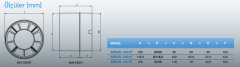 Aircol 120 Kt Aksiyel Plastik Kanal Tipi Fan