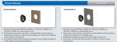 Aircol 250 Ms Metal Aksiyel Duvar Tipi Fan