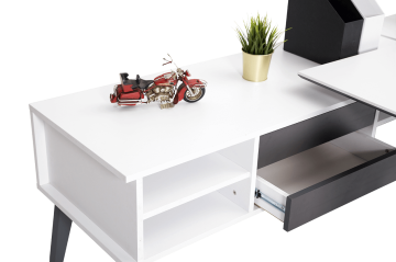 Elle Plus Metal Ayaklı İkili Workstation