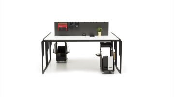 Orante Metal Ayaklı İkili Workstation