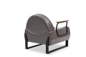 Torent Metal Ayaklı Modern Tekli  Ofis Kanepesi