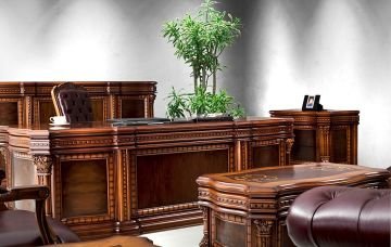 Forante Ceviz Kaplamalı Ahşap Makam Takımı