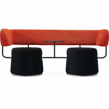 Pufy Modern Puflu Bekleme Alanı Koltuğu