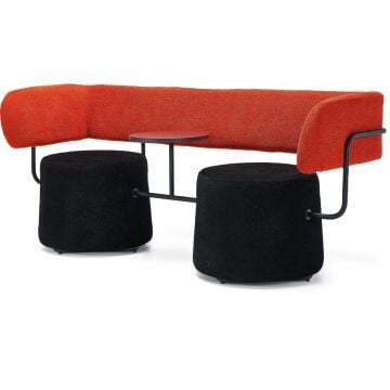 Pufy Modern Puflu Bekleme Alanı Koltuğu