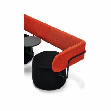 Pufy Modern Puflu Bekleme Alanı Koltuğu