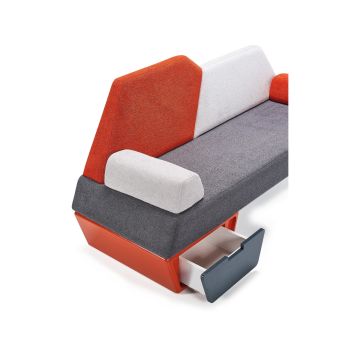 Loga Asimetrik Soft Döşemeli Bekleme Koltuğu