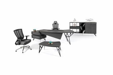 Sozart Asimetrik Tasarımlı Yönetici Ofis Mobilyası