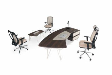 Sozart Asimetrik Tasarımlı Yönetici Ofis Mobilyası