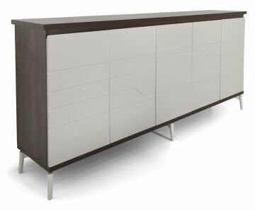 Atron Ahşap Desenli Yönetici Büro Mobilyası