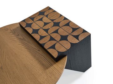 L06853 Yuvarlak Modern Sehpa