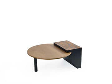 L06853 Yuvarlak Modern Sehpa