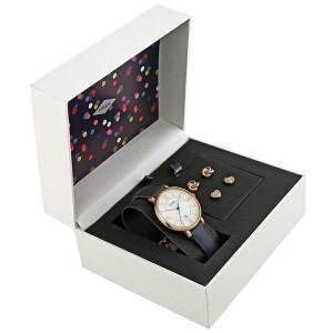Fossil FES4140SET Quartz Deri Lacivert 36 mm Kadın Kol Saati