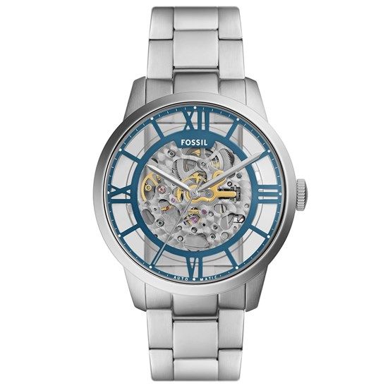 Fossil FME3260 Otomatik Çelik Gri Mavi Kadran 44 mm Erkek Kol Saati
