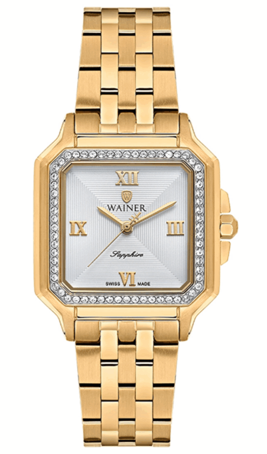 Wainer WA.18080-F Swiss Made Quartz Çelik Altın Rengi 3 ATM Kadın Kol Saati
