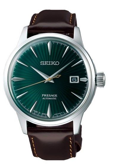 Seiko SRPD37J 41 mm Presage Otomatik Deri Kahverengi Erkek Kol Saati